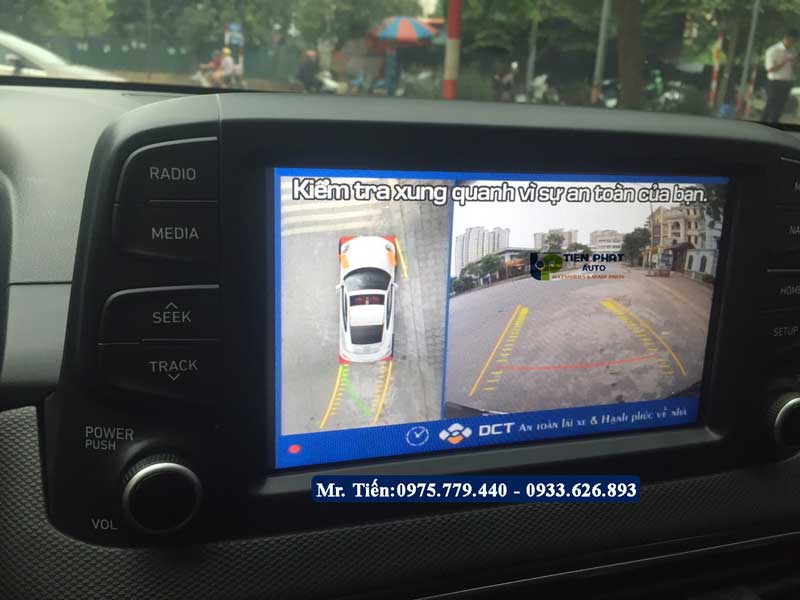 Lắp camera 360 DCT cho Hyundai Kona chính hãng tại HCM