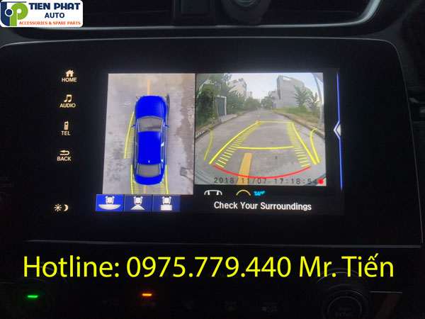 Lắp đặt camera 360 độ Owin cho Peugoet 5008 nhanh chóng tại tphcm