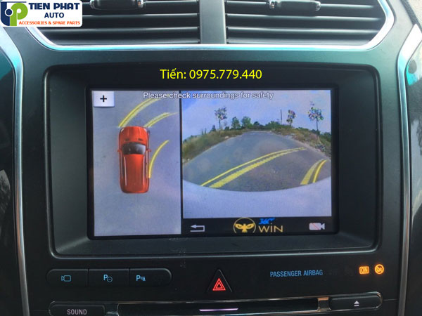 Lắp đặt camera 360 độ cho xe Ford Explorer - Camera 360 độ Owin