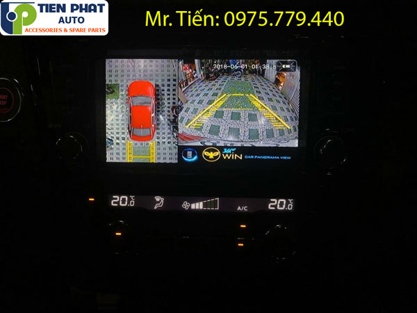 Lắp đặt camera 30 độ Owin 2D cho Nissan X-Trail 2018 - 2019 chính hãng tại tphcm