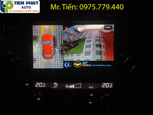 Lắp đặt camera 30 độ Owin 2D cho Nissan X-Trail 2018 - 2019 chính hãng tại Tiến Phát Auto
