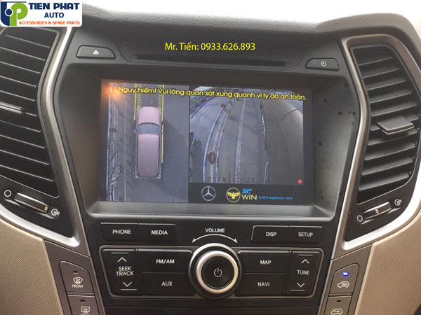 Lắp đặt camera 360 độ cho Hyundai Santafe chính hãng tại Tiến Phát Auto Lắp đặt camera 360 độ cho Hyundai Santafe chính hãng tại Tiến Phát Auto