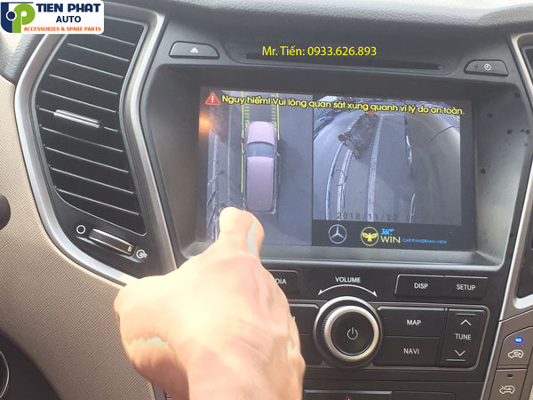 Lắp đặt camera 360 độ cho Hyundai Santafe chính hãng tại Tiến Phát Auto Lắp đặt camera 360 độ cho Hyundai Santafe chính hãng tại Tiến Phát Auto
