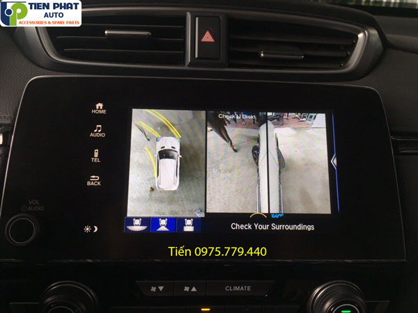Lắp camera 360 độ Owin Chip Sony cho Honda CRV 2018