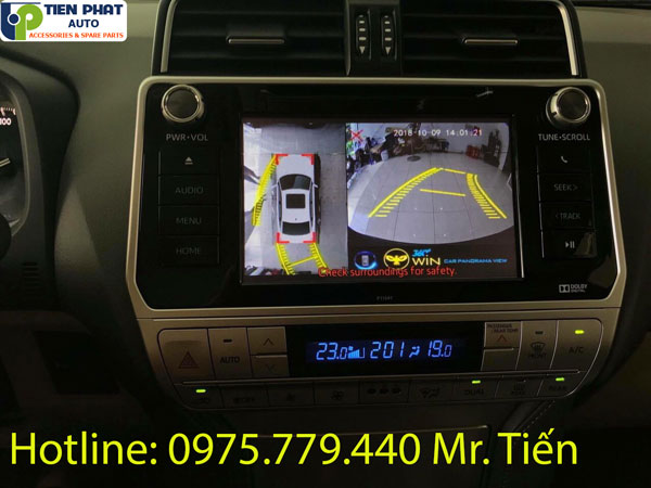 Lắp đặt camera 360 độ 2D chính hãng cho Toyota Prado