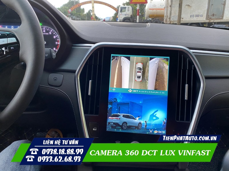 Màn hình hiển thị góc quay hai bên hông phía sau của xe