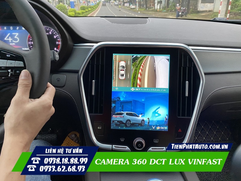 Khi bật xi nhan bên nào thì màn hình sẽ hiển thị góc quay bên đó