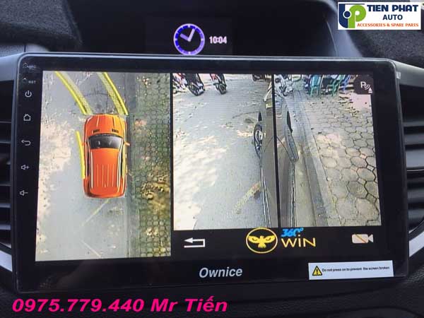 gan camera 360 do quan sat toan canh xung quanh xe cho honda crv