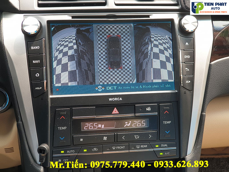 CAMERA 360 ĐỘ DCT CHO TOYOTA CAMRY| Tienphatauto.com.vn